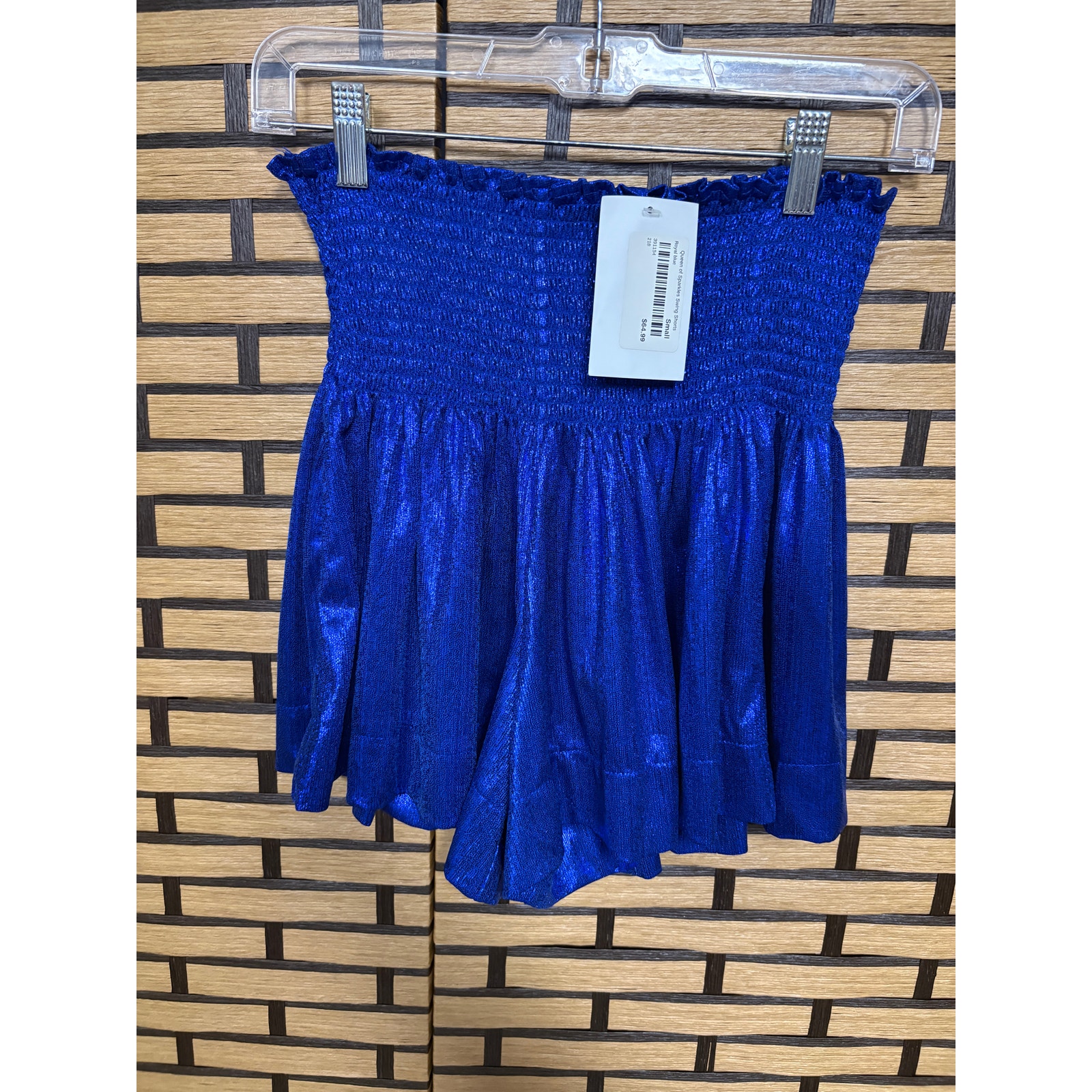 Queen Of Hearts Royal Blue Swing Shorts Size Small